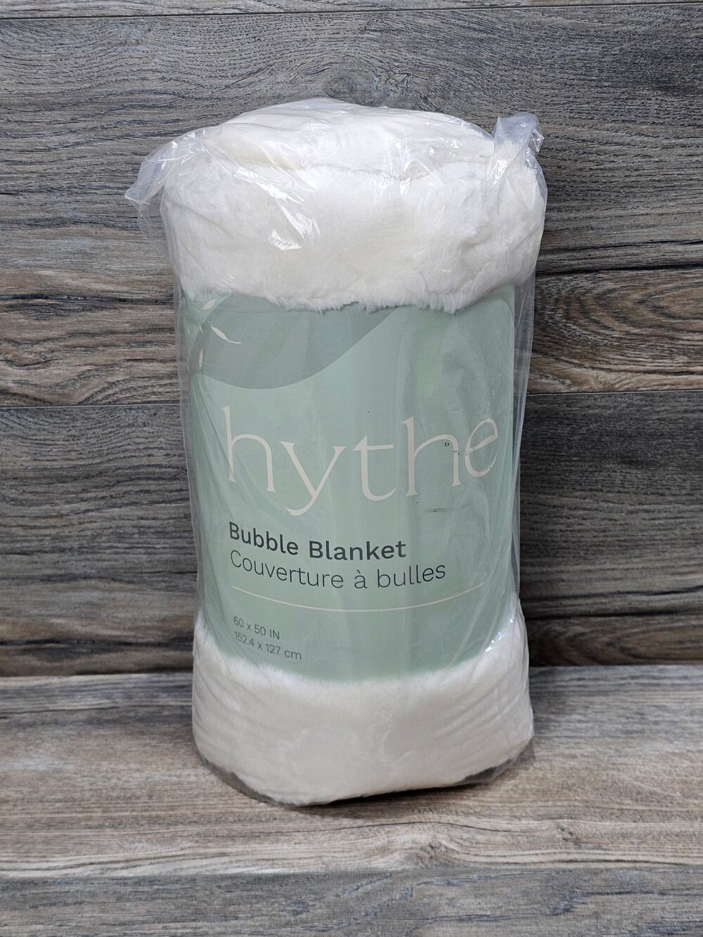 Hythe Bubble Blanket  60”x50” Creamy White